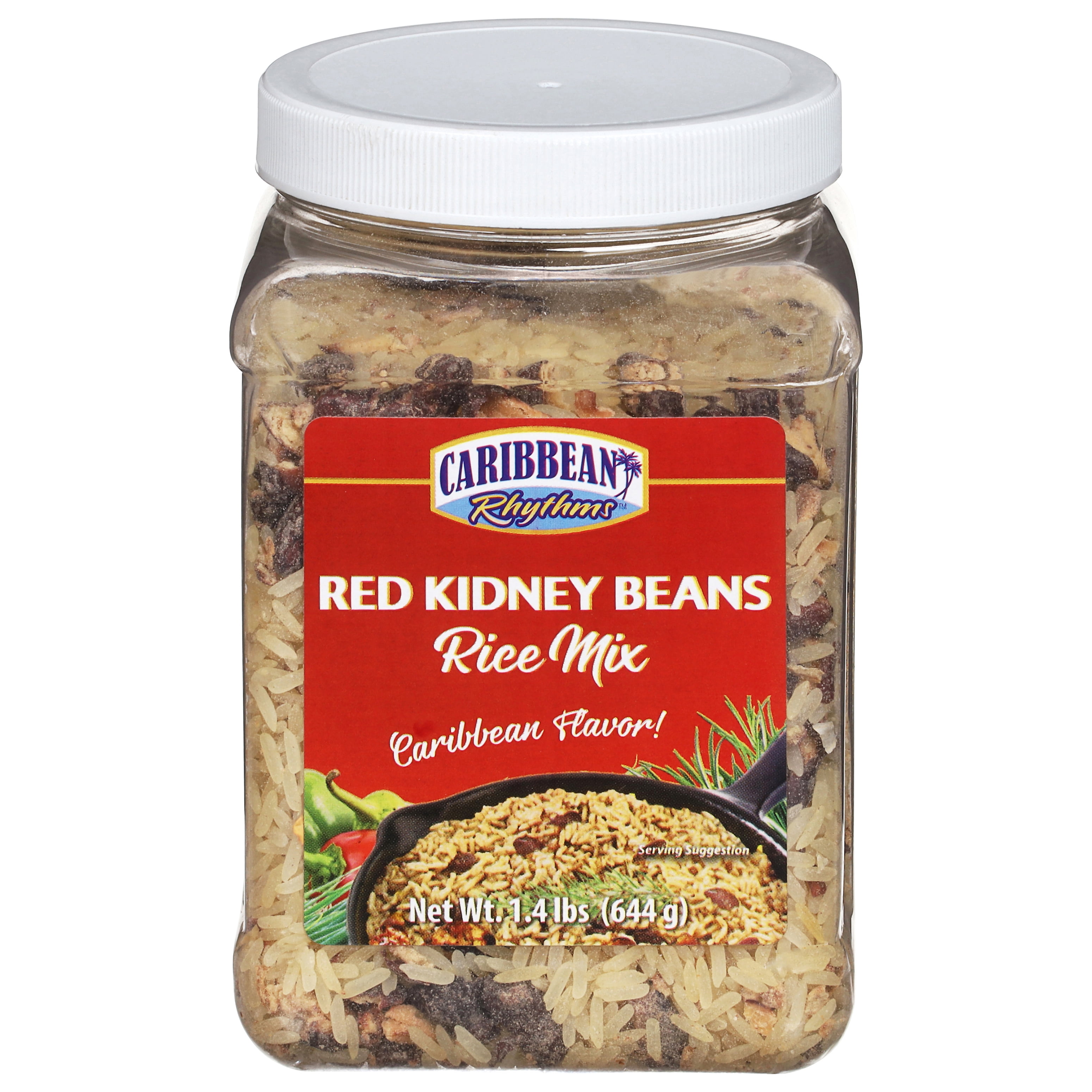 Caribbean Rhythms Red Kidney Beans Caribbean Flavor Rice Mix 1.4 lb ...