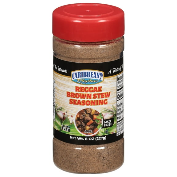 Caribbean Rhythms Reggae Brown Stew Seasoning, 8 oz