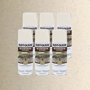 6 Pack, Caribbean Sand, Rust-Oleum Stops Rust Multi-Color Textured Protective Enamel Spray Paint-239121, 12 oz