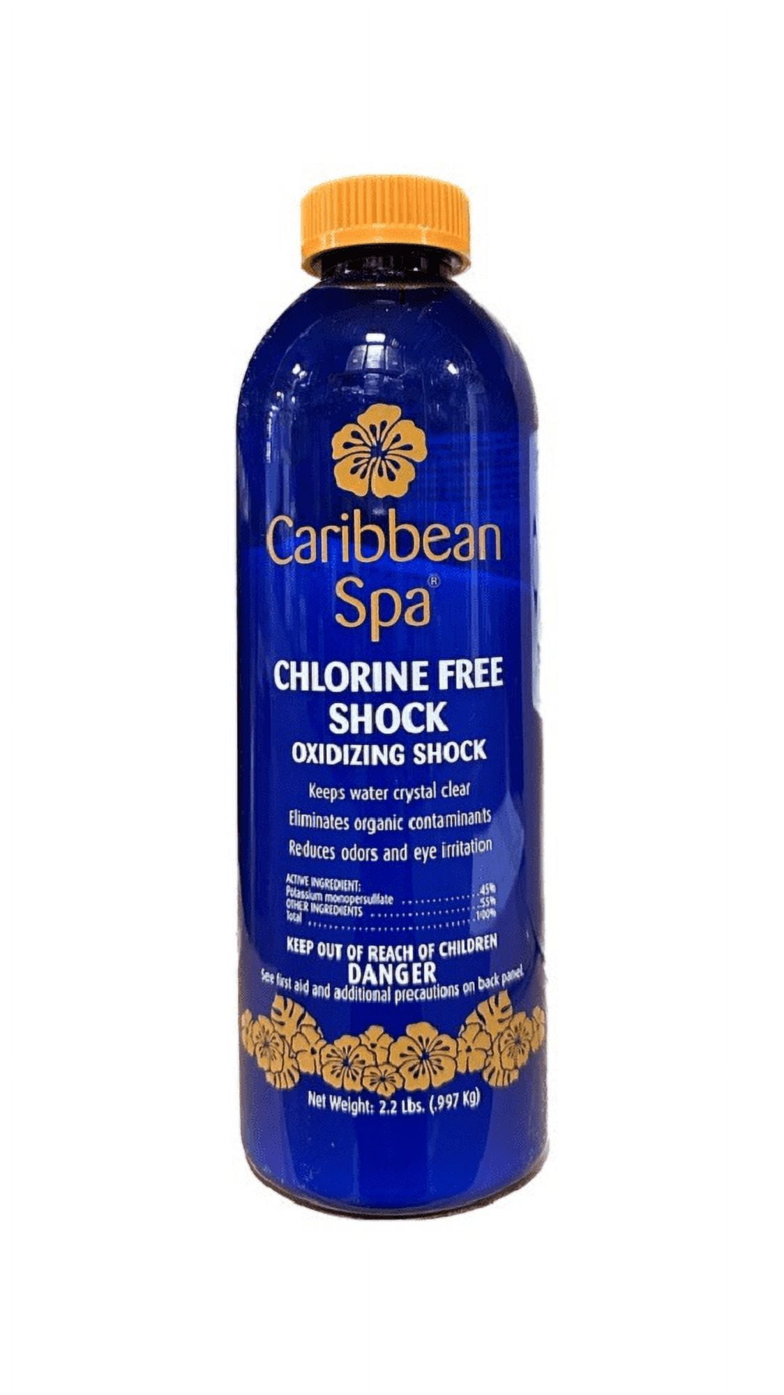 Caribbean Spa ChlorineFree Oxidizer Shock for Hot Tubs 2.2LB Container