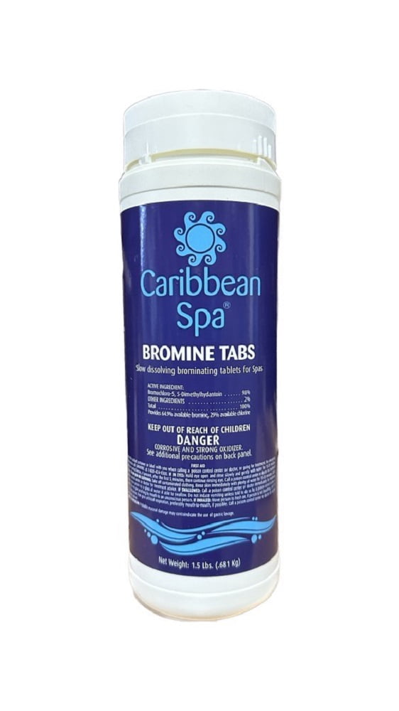 Caribbean Spa Slow Dissolving Bromine Pool Chemicals, 1.5 lbs