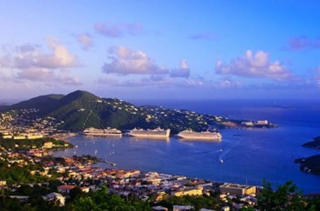 Caribbean St Thomas USVI Charlotte Amalie Canvas Art - Michael DeFreitas DanitaDelimont (26 x 18)