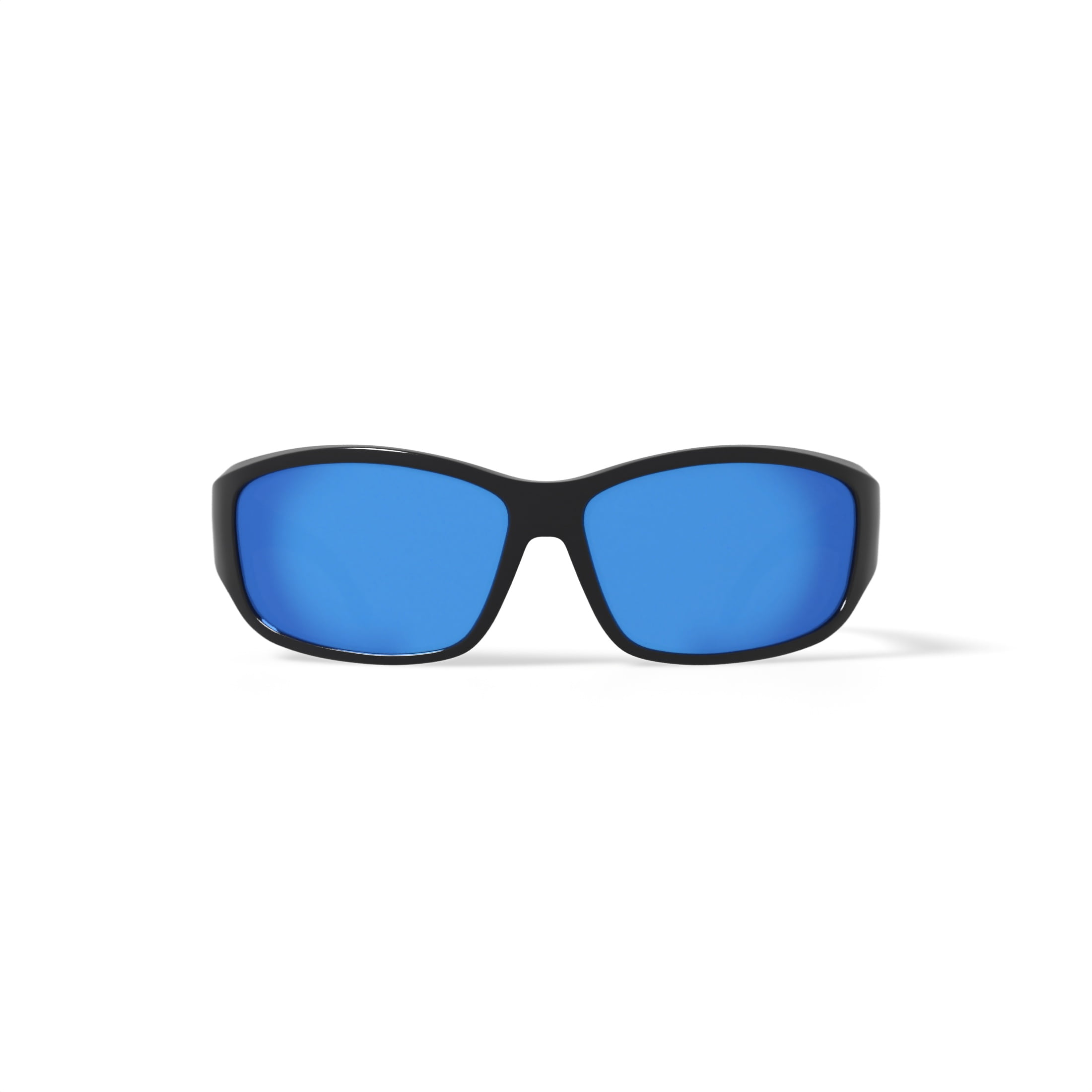 Caribbean Sun Rx'able Unisex Polarized Sport Sunglasses, Edisto, Shiny Black, 59-15-135