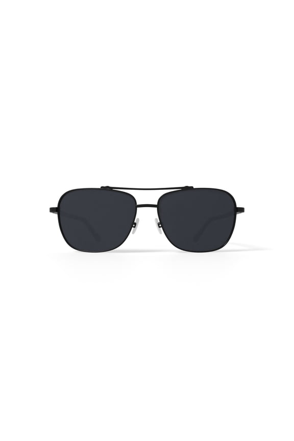 Rx'able Unisex Polarized Sport Sunglasses, Parrot Cay, Matte Black, 59-15-140
