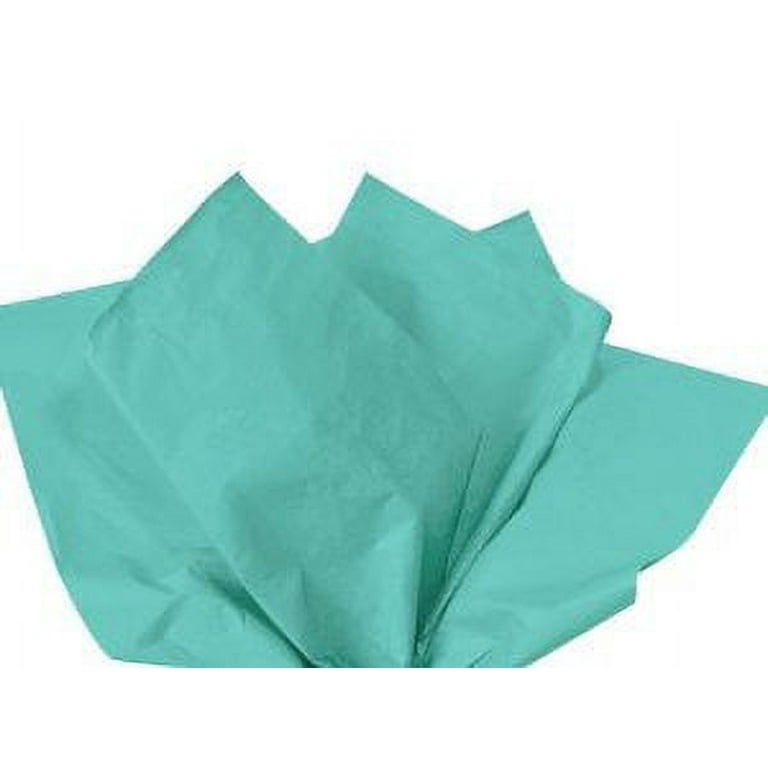Caribbean Teal Tissue Paper 20 Inch X 30 Inch Sheets Premium Gift Wrap Paper