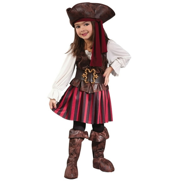 Caribbean Toddler Pirate Girl Costume