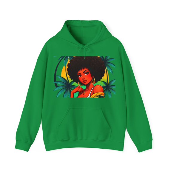 Caribbean queen hooded Sweatshirt