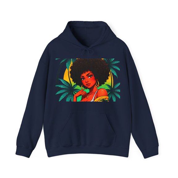Caribbean queen hooded Sweatshirt