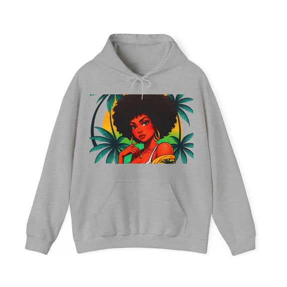Caribbean queen hooded Sweatshirt