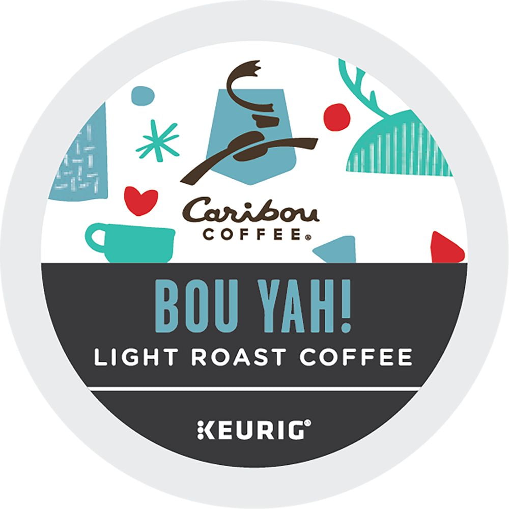 Caribou Coffee Bou Yah! K-Cup Box 88 ct. - Premium Roast for Coffee ...