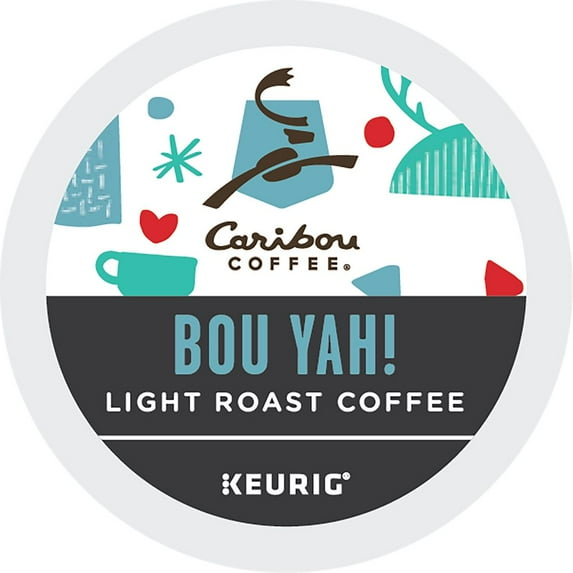 Caribou Coffee Bou Yah, Keurig Single Serve K-Cup Pods, 66 Count