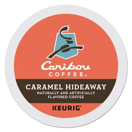 Caribou Coffee Caramel Hideaway K-Cups, Mild Roast, 24/Box, Each