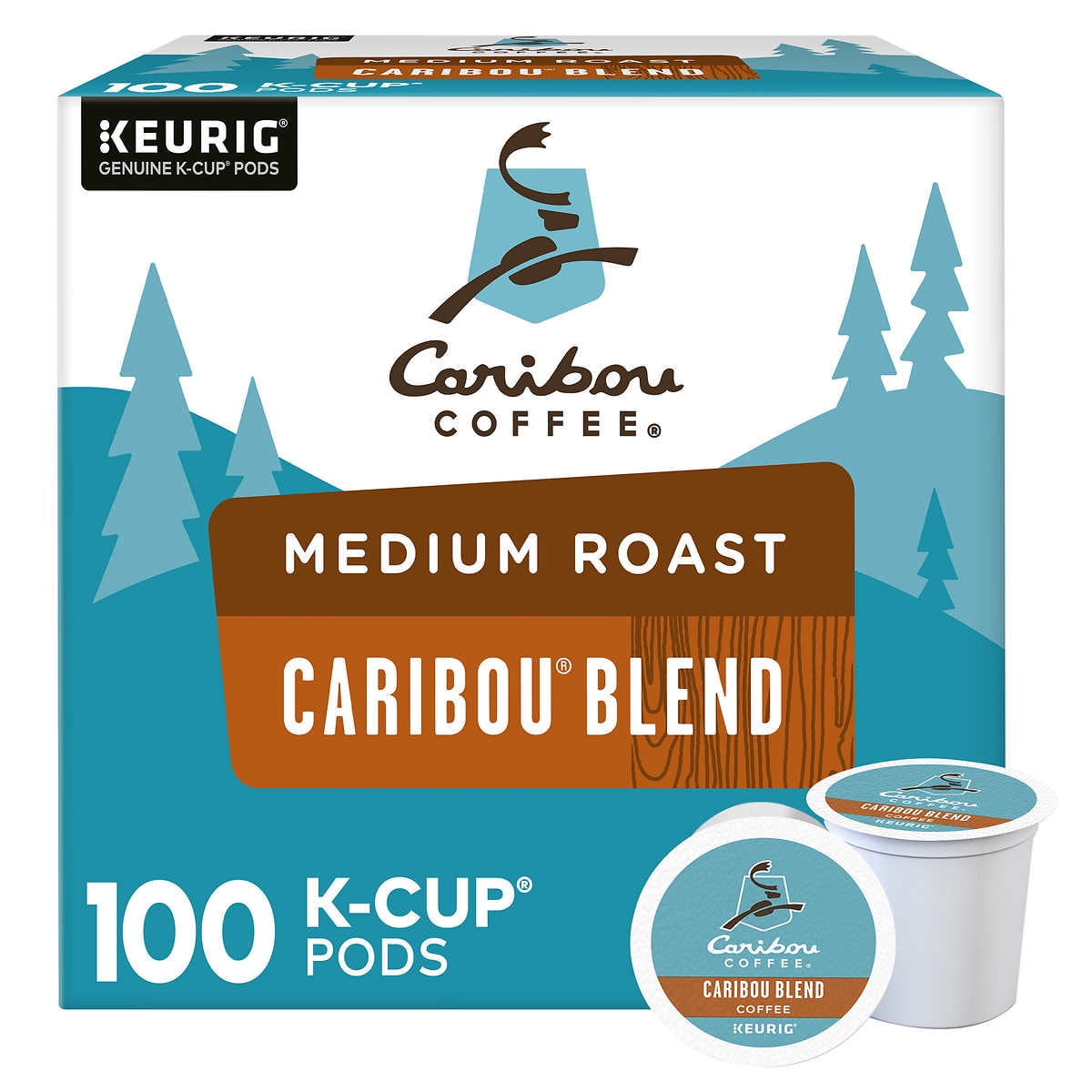 Caribou Coffee Caribou Blend K-Cup Pod, 100 Count - Walmart.com