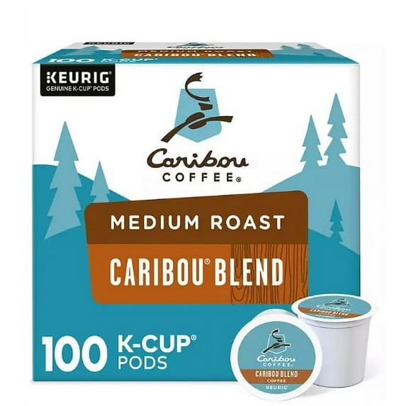 Caribou Coffee Caribou Blend K Cup Pods 100 Ct