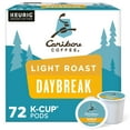 thumbnail image 1 of Caribou Coffee Daybreak Morning Blend, K-Cups, Light Roast, 72 Count, 1 of 5