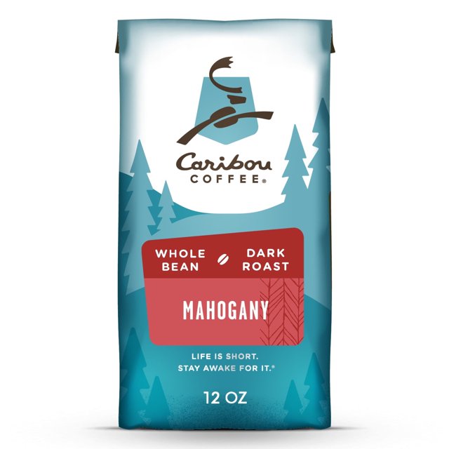 Caribou Coffee Mahogany Blend Whole Bean Coffee, Premium Dark Roast