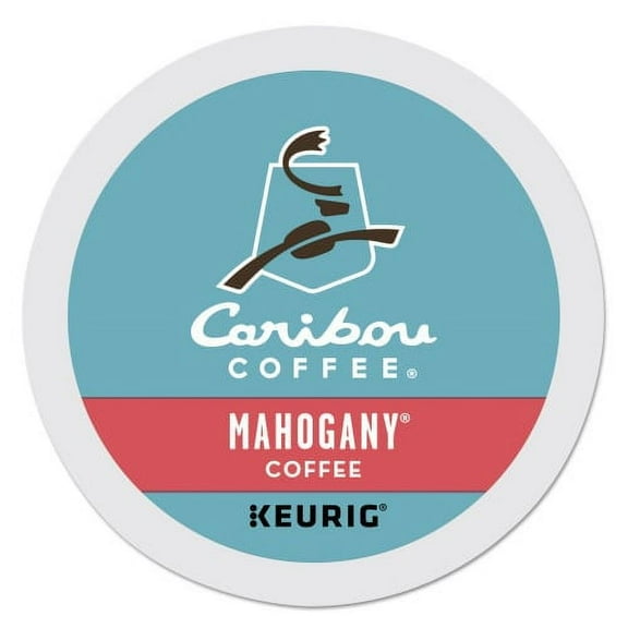 Caribou Coffee Mahogany Coffee K-Cups, 96/Carton, Each