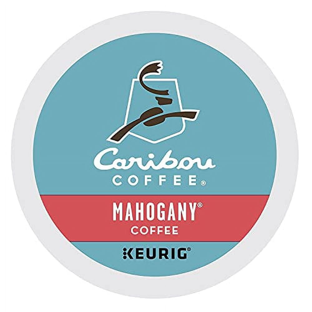 Caribou Coffee Mahogany, Single-Serve Keurig K-Cup Pods, Dark Roast Coffee, 96 Count