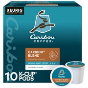 Caribou Coffee, Caribou Blend Dark Medium K-Cup Coffee Pods, 10 Count