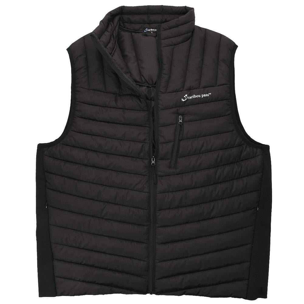 Caribou Pass Trading Post Ultra Poly Fill Black Bubble Vest