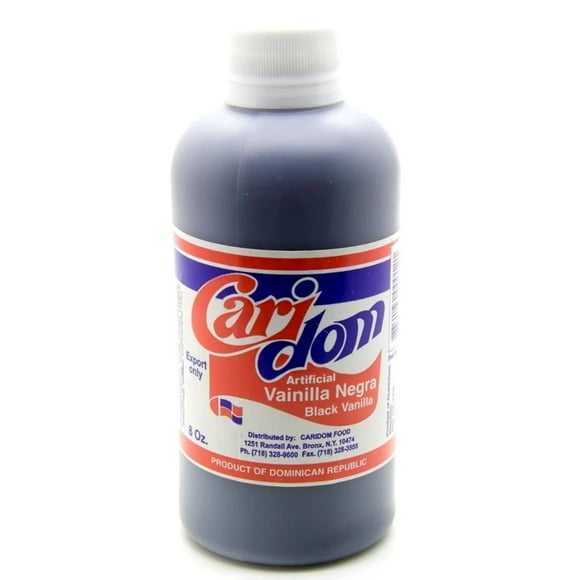 Caridom From Dominican Republic Artificial Black Vanilla 8 Fl oz (236 ml)