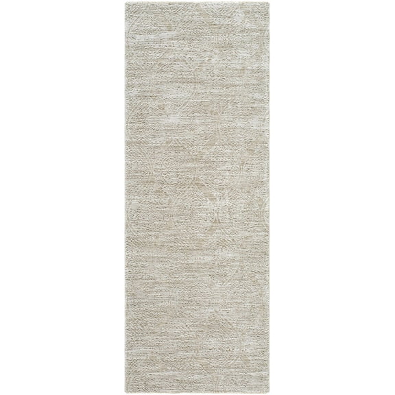 Cariel Traditional Area Rug - Ash, Metallic Silver, Pearl - 18" x 18" Sample