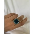thumbnail image 1 of Carillon Agate Ring, Natural Gemstone Cluster 11.28 ct 925 Sterling Silver Ring for Women, Ring Size : 10.5, 1 of 5