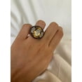 thumbnail image 1 of Carillon Citrine Ring, Gemstone Cluster 9 ct 925 Sterling Silver Ring for Women, Ring Size : 11.5, 1 of 5