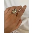 thumbnail image 1 of Carillon Green Amethyst Ring, Gemstone Cluster 8.25 ct 925 Sterling Silver Ring for Women, Ring Size : 5, 1 of 4
