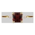 thumbnail image 1 of Carillon January Birthstone Red Garnet Ring, Gemstone Promise 0.75 ct 925 Sterling Silver Yellow Gold Plated Ring for Women, Ring Size : 11, 1 of 2