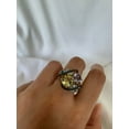 thumbnail image 1 of Carillon Lemon Quartz Ring, Gemstone Cluster 1.45 ct 925 Sterling Silver Ring for Women, Ring Size : 6, 1 of 5