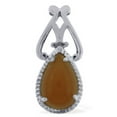 thumbnail image 1 of Carillon Peach Moostone June Birthstone Birthstone Natural Gemstone Necklace Pendant 925 Sterling Silver Engagement Jewelry, 1 of 4