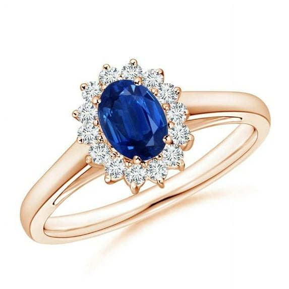 Carillon Sapphire Ring, Gemstone Ring 0.80 ct 18K Yellow Gold for Women, Ring Size : 8.5