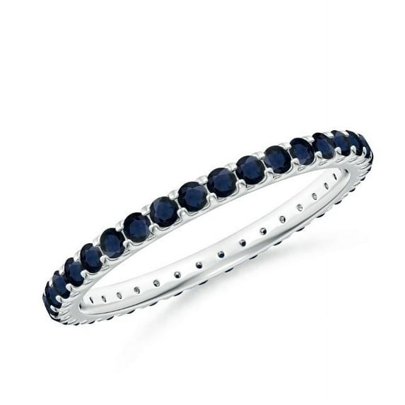 Carillon Sapphire Ring, Gemstone Ring 1.14 ct 925 for Women, Ring Size : 10