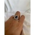 thumbnail image 1 of Carillon Tanzanite Ring, Gemstone Cluster 2.25 ct 925 Sterling Silver Ring for Women, Ring Size : 8, 1 of 4