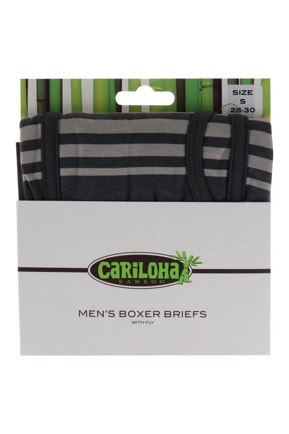 Bamboo Boxer Briefs - Shoreline Gray Stripe Boxer 1 Pc