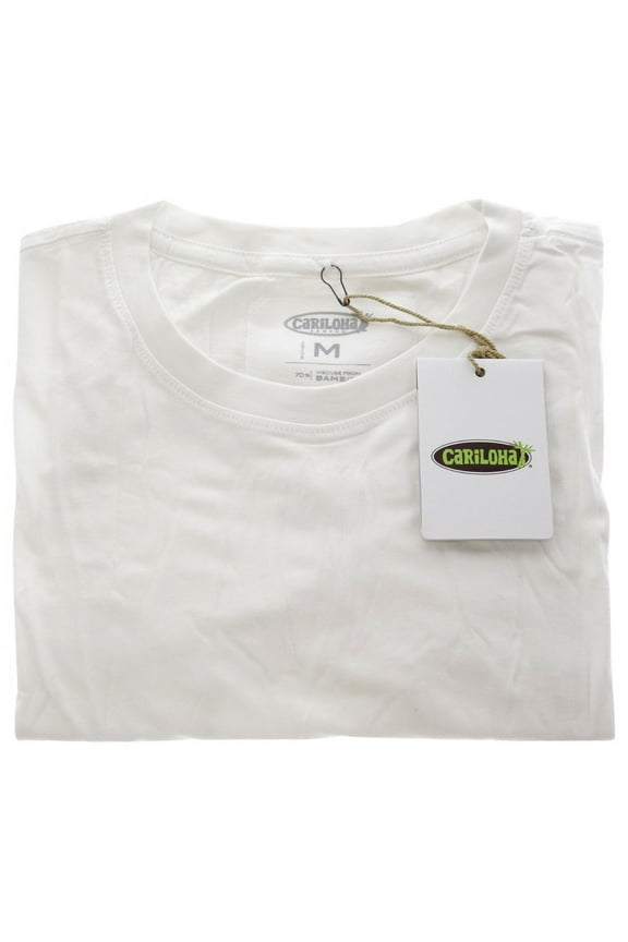 Bamboo Crew Tee - White T-Shirt 1 Pc