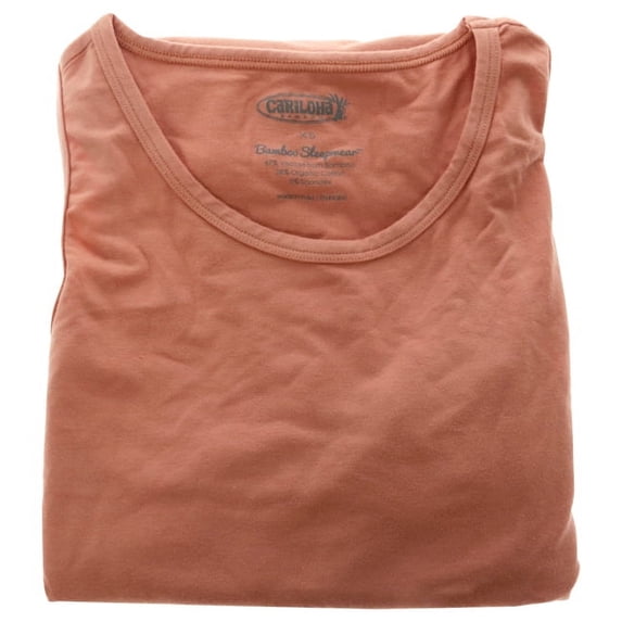 Cariloha Bamboo Sleep Tank Top - Coral T-Shirt 1 Pc