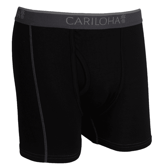 Cariloha Bamboo Viscose Boxer Briefs - Soft, Ultra-breathable and Cool - Black - Large