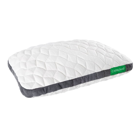 Cariloha Universal Flex Pillow Charcoal infused Viscose from Bamboo Memory Foam King White