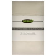 Cariloha Comfy Twill Classic Pillowcase Viscose from Bamboo King 2-Piece Set Ivory