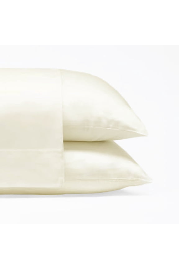Comfy Twill Classic Pillowcase Viscose from Bamboo Standard 2-Piece Set Ivory