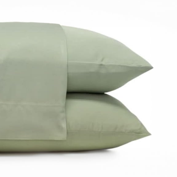 Cariloha Comfy Twill Classic Pillowcase Viscose from Bamboo Standard 2-Piece Set Sage