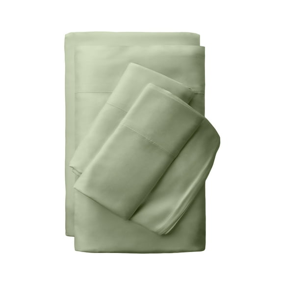 Cariloha Classic Bamboo Viscose 4-Piece Bed Sheet Set - Cooling and Comfortable for Rest and Relaxation - Flat and Fitted Sheet and Two Pillowcases - King - Sage