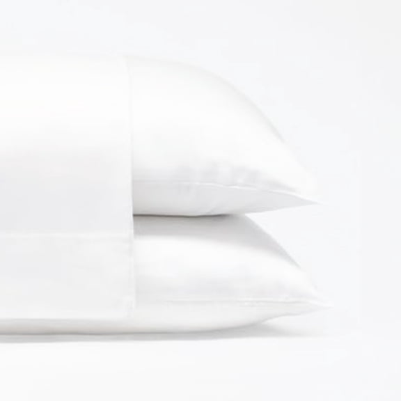 Cariloha Comfy Twill Classic Pillowcase Viscose from Bamboo King 2-Piece Set White