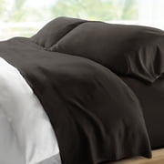 CARILOHA Retreat 100% Bamboo Lyocell Sheets - 4-Piece King Sheet Set - 18 in Extra Deep Pockets - OEKO-TEX Standard 100 - Black Sand