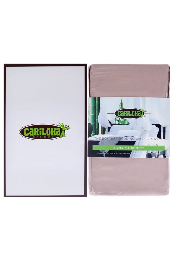 Luxurious Sateen Resort Pillowcase Viscose from Bamboo King 2-Piece Set Blush