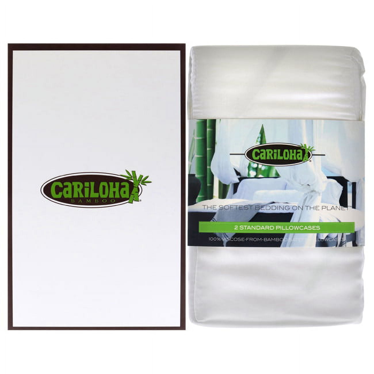 White Cotton Hypoallergenic Standard Pillowcase Set