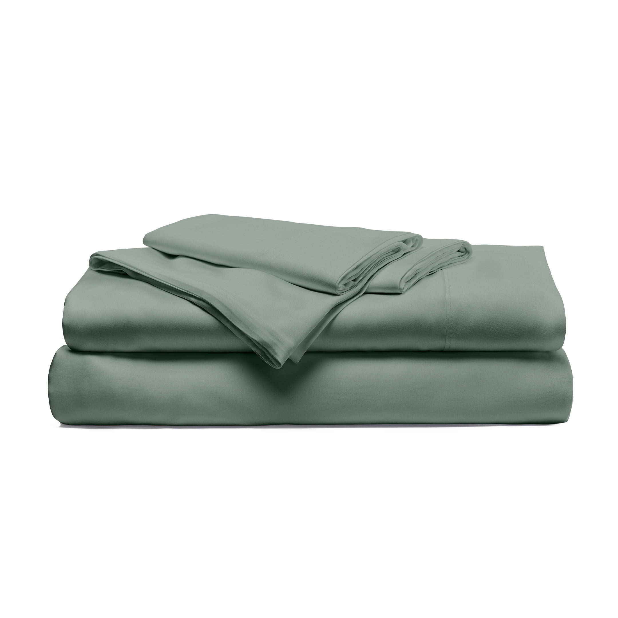 Cariloha Resort Bamboo Viscose 4-Piece Bed Sheet Set - Cooling, Odor-Resistant, Sustainable, Hypoallergenic, Soft and Durable - Flat and Fitted Sheets and Two Pillowcases - Queen - Ocean Mist
