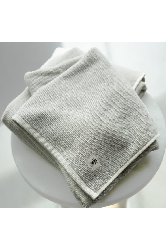 Two Toned Bath Sheet | Coastal Gray | 40"x72" | Viscose Material Blend | Smooth, Odor Resistant and Highly Absorbent